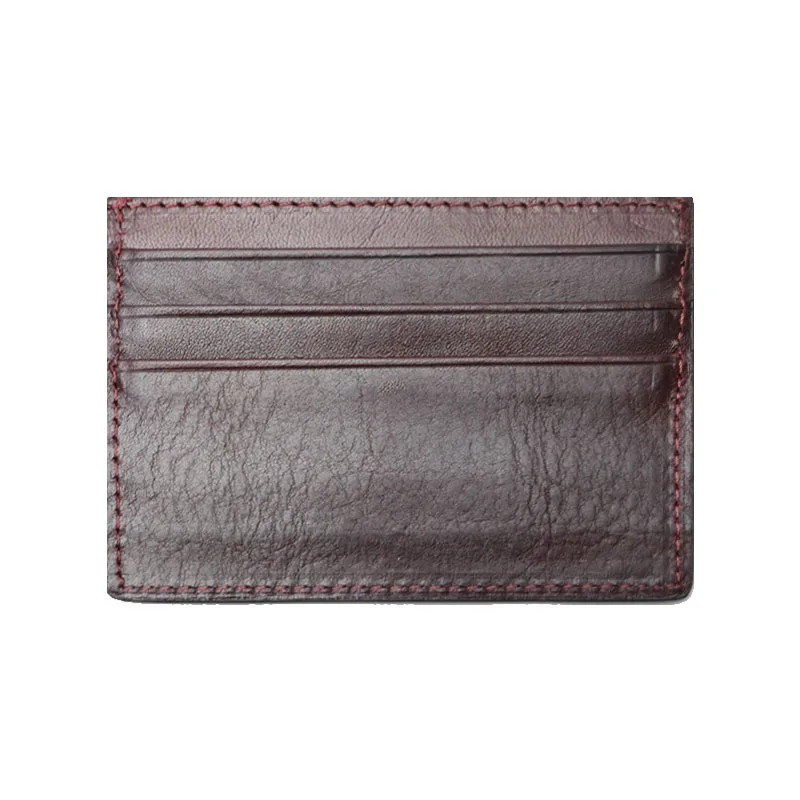 Однограммный оригинальный мужской кошелек из натуральной кожи для кредитных