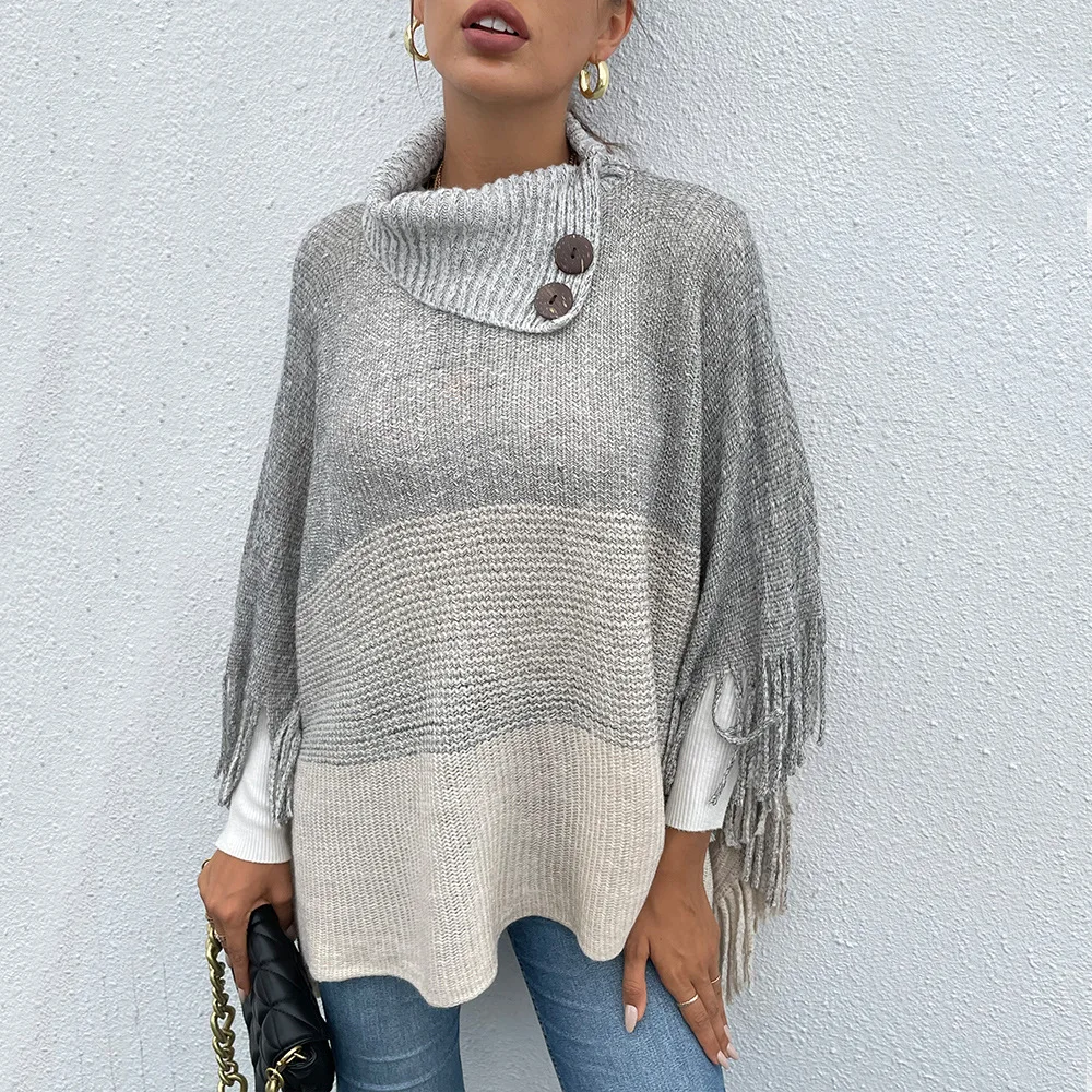 Модная Повседневная Свободная женская накидка топы трикотажная пальто уличная