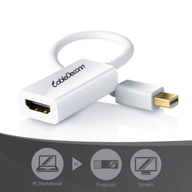 Кабель Mini dp displayport-hdmi штырь-гнездо для ПК ноутбука экрана проектора thunderbolt mini |