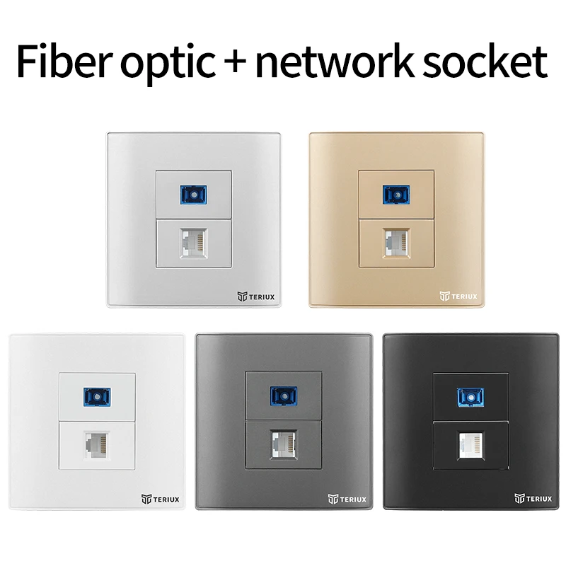 Универсальная Розетка для оптоволоконной сети с двойной розеткой тип 86 |