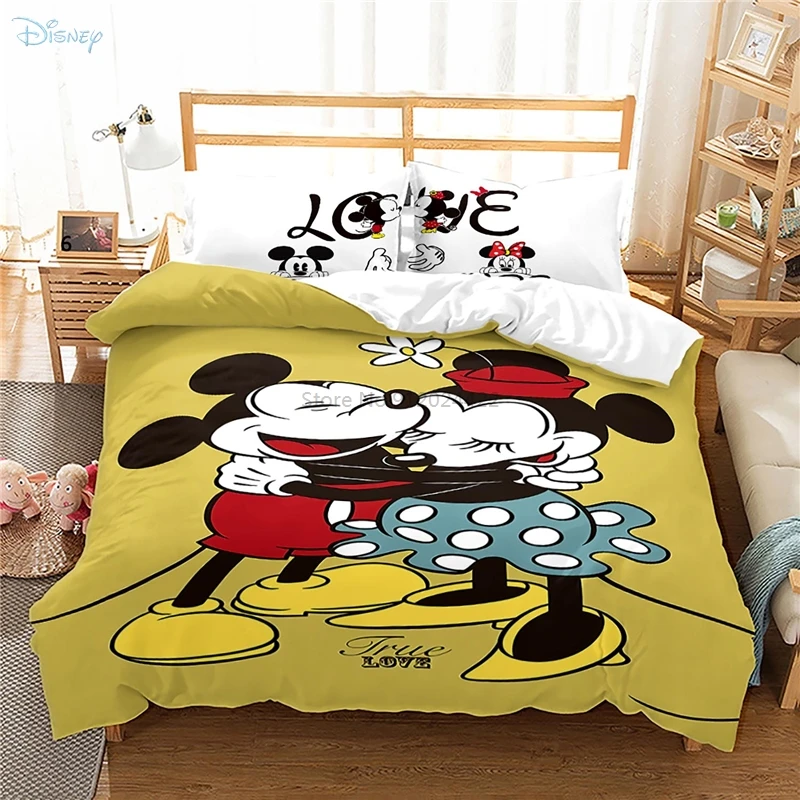 Disney Микки Мышь карандашным рисунком Постельное белье с 3d пододеяльником