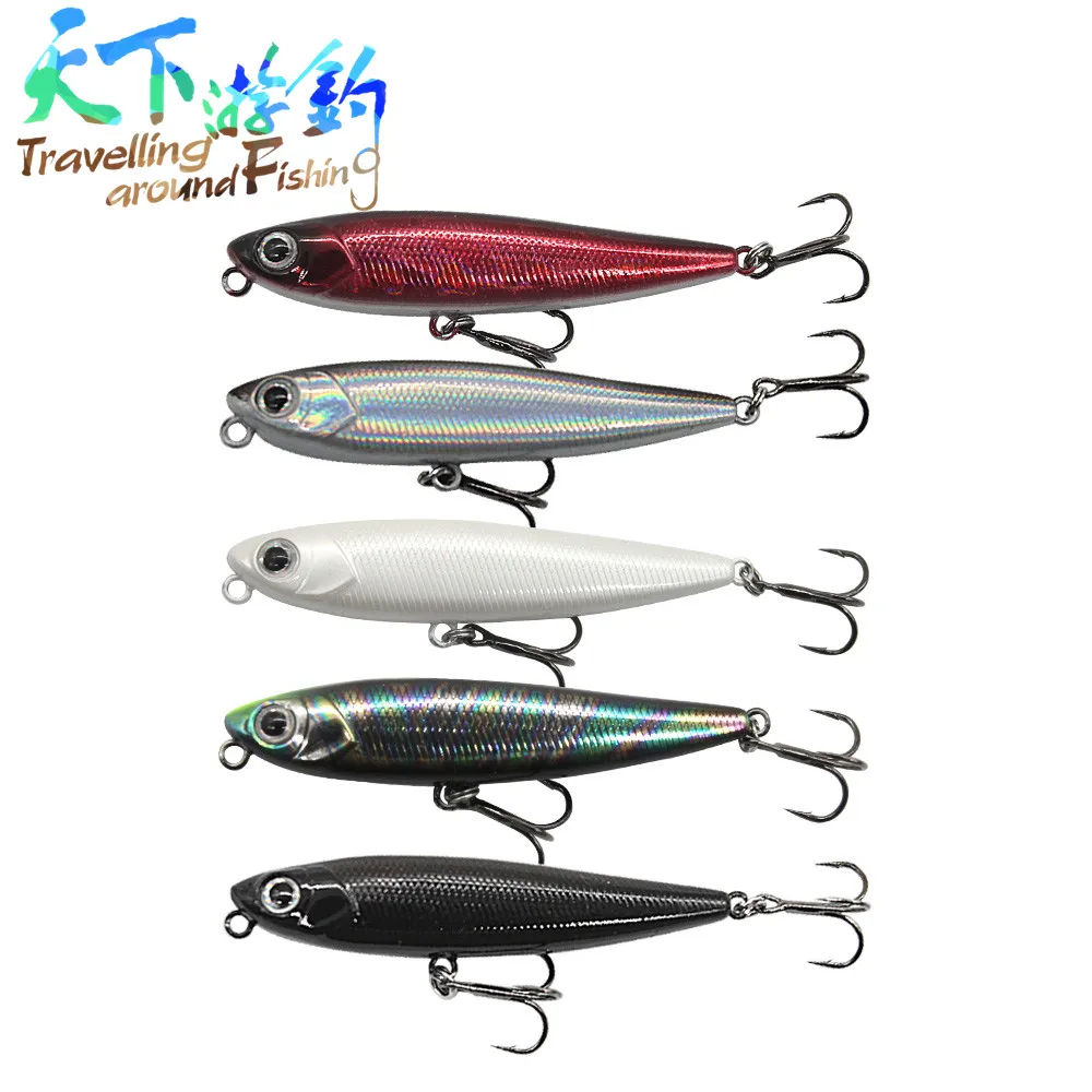 

Твердая рыболовная приманка TAF Top, плавающий карандаш TP002, 55 мм, 3,2 г, дальнее забрасывание воблеры свимбейт, на щуку, окуня наживка-змееголов