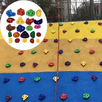 Kids Adults Indoor Outdoor Rock Climbing Wall Children Wood Wall Stones Toys Child Playground Game Hands Feet Hold Grip Kit