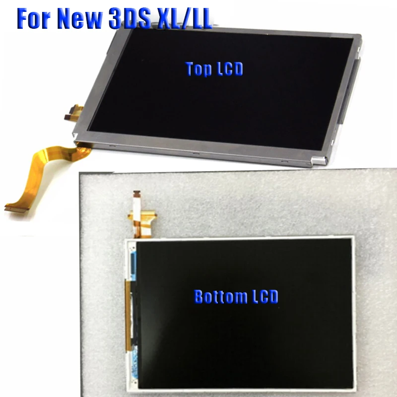 For New 3DSXL Bottom Высококачественные части, Верхняя Нижняя и Верхняя Нижняя ЖК-дисплей для NAND DS Lite/NDS/NDSL/NDSi, 3DS LL XL для Nintendo dswitch - Цвет: For New 3DSXL Bottom