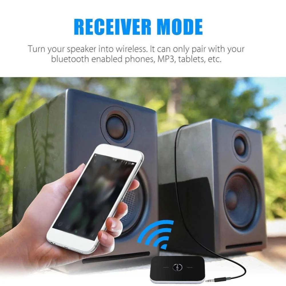 Bluetooth-совместимый передатчик V4 приемник беспроводной A2DP аудио 3 5 мм адаптер Aux Hub A6