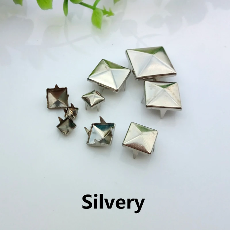 4 15 мм квадратные латунные гвоздики шпильки для сумки обуви джинсов кожаного