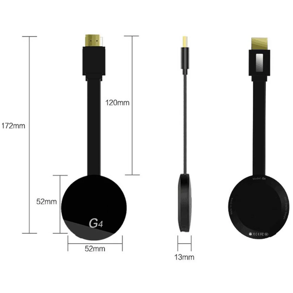 Full HD Android tvstick mobile screen cast Mirascreen G4 WiFi Dongle Receiver Support compatible Youtube Google Audio IOS | Электроника