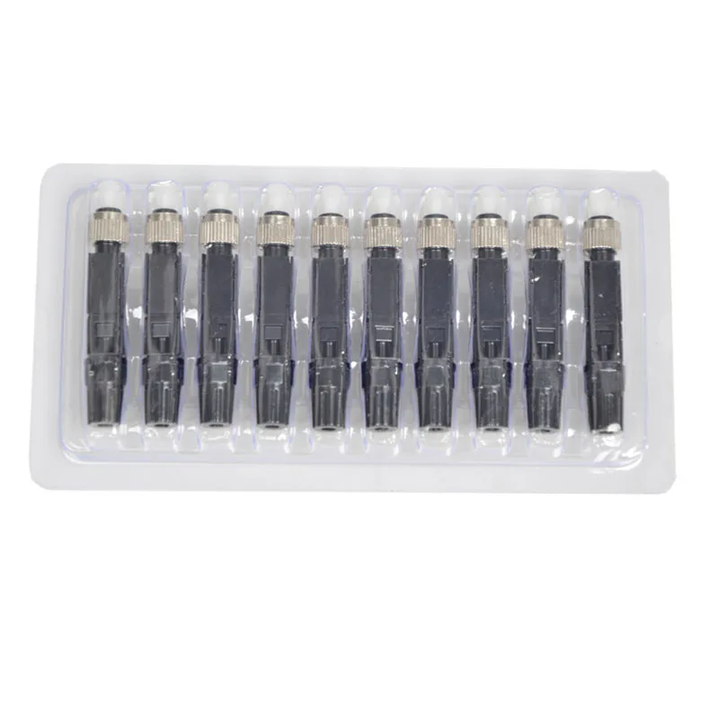 10 50 или 100 шт./лот встроенный FC UPC Быстрый коннектор FTTH SM волоконно-оптический