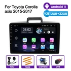 Автомагнитола на Android 11, автомобильный радиоприемник, мультимедийный плеер для Toyota Corolla axio fielder 2015, 2016, 2017, GPS, сенсорный экран 9 дюймов, Wi-Fi