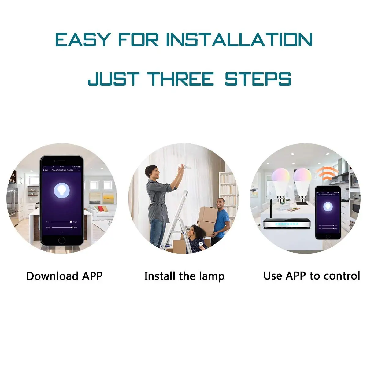 WiFi Смарт Светодиодный светильник B22 14 Вт шариковая лампа RGB Теплый Холодный белый