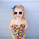 Новинка модные квадратные детские солнцезащитные очки детские пластиковые солнцезащитные очки для мальчиков и девочек Классические уличные солнцезащитные очки в стиле ретро Uv400