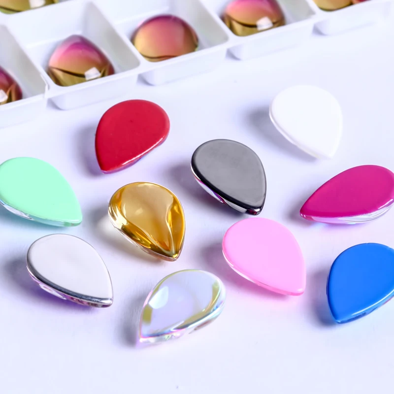 Стразы из искусственного стекла в форме слезы K9 стразы с плоской задней стороной