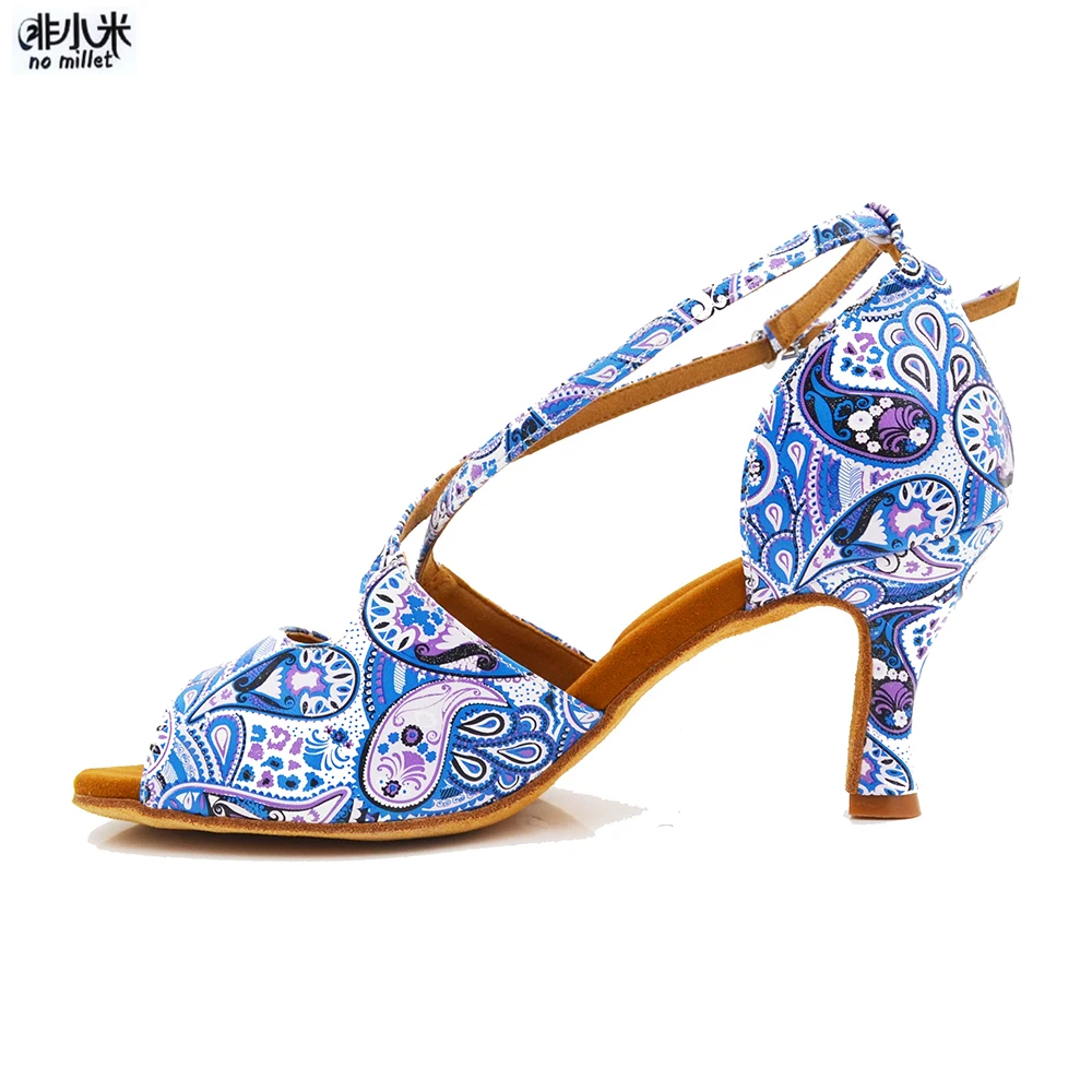 Индивидуальные каблуки 6 см 7 8 мягкие женские Сальса Бальные Танцевальные Туфли