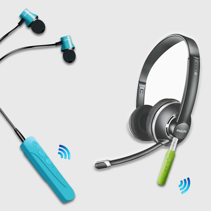 Гарнитура беспроводная Bluetooth V4.2 MP3 плеер разъем 3 5 мм Aux аудио приемник адаптер