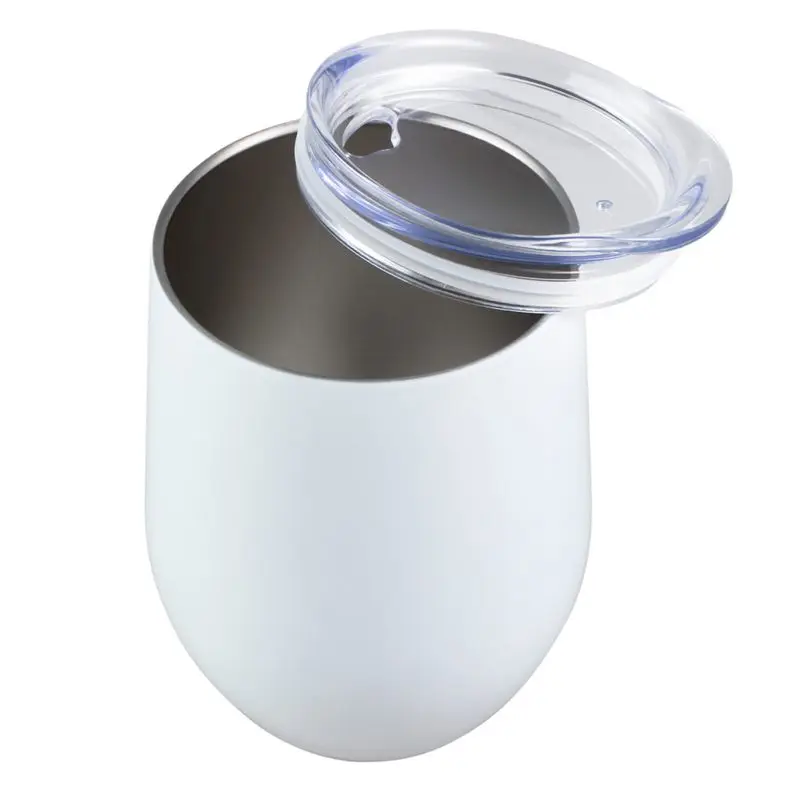 Бокал винный из нержавеющей стали 12 унций вакуумная изоляция с крышками двойная