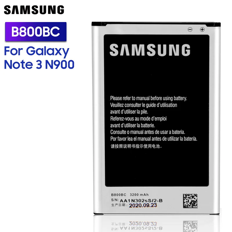 Оригинальный сменный аккумулятор Samsung B800BC B800BE для GALAXY NOTE 3 N900 N9009 N9008 N9006 N9005 N9002 Note3 с
