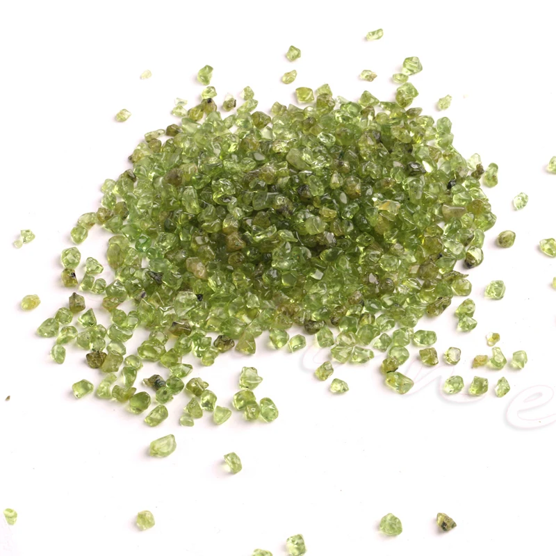 2021 Новый 50 г натуральный Перидот (оливин) кристалл кварца камень Chips Lucky исцеления