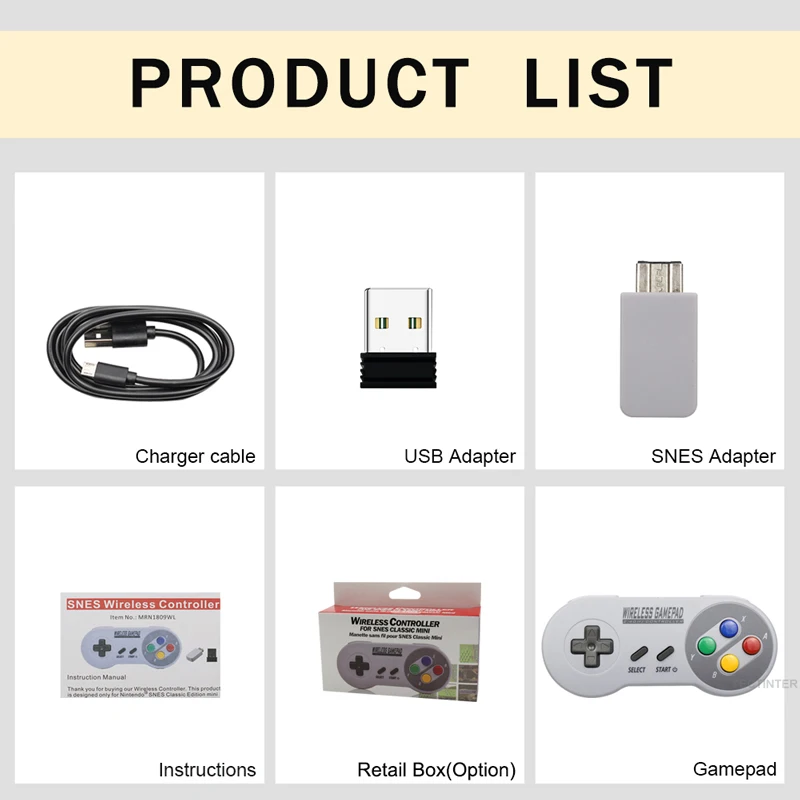 Беспроводные геймпады 2 4 ГГц джойстик контроллер для Switch SNES Super Nintendo Классическая