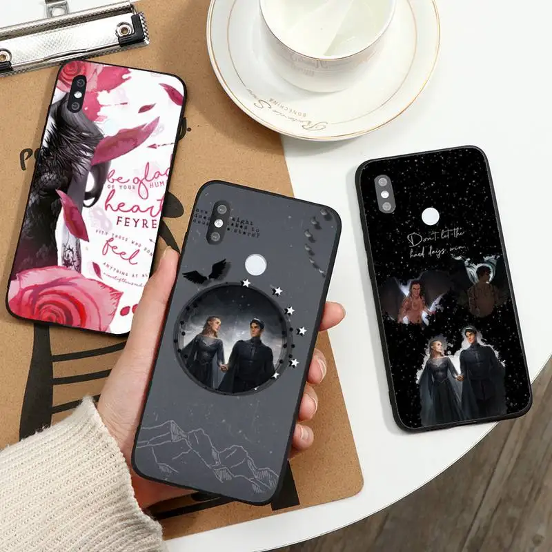 

A Court of Mist and Fury Sarah J Maas Phone Case For Xiaomi Redmi note 7 8 9 t max3 s 10 pro lite coque funda shell cover
