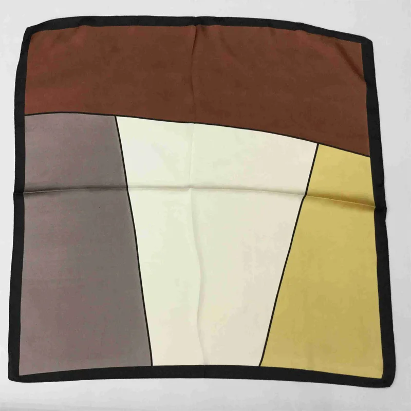 Шелковый шарф платок 70*70 см для волос женские шарфы на шею работы модная сумка