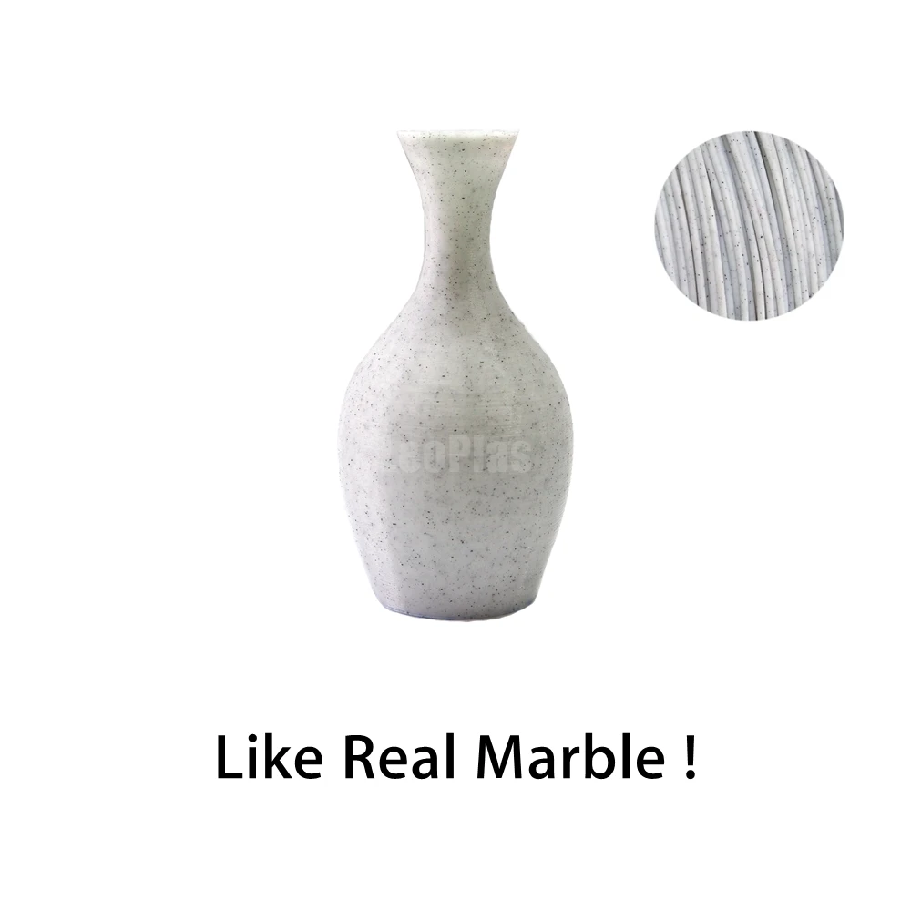 LeoPlas 1kg 2.85mm Ultimaker Rock Stone Marble PLA Filament For 3D Printer Pen Consumables Printing Supplies Plastic Material