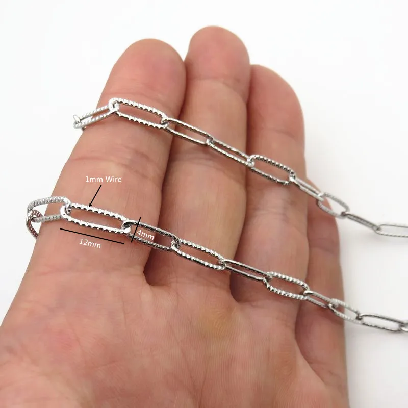 4 стиля s 316L из нержавеющей стали длинная цепочка ожерелье высокое качество