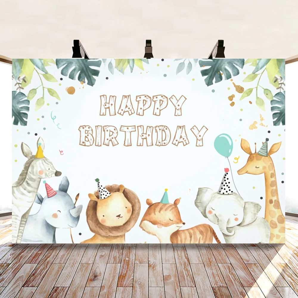 Yeele день рождения джунгли дикие животные ребенок душ Детская фотография