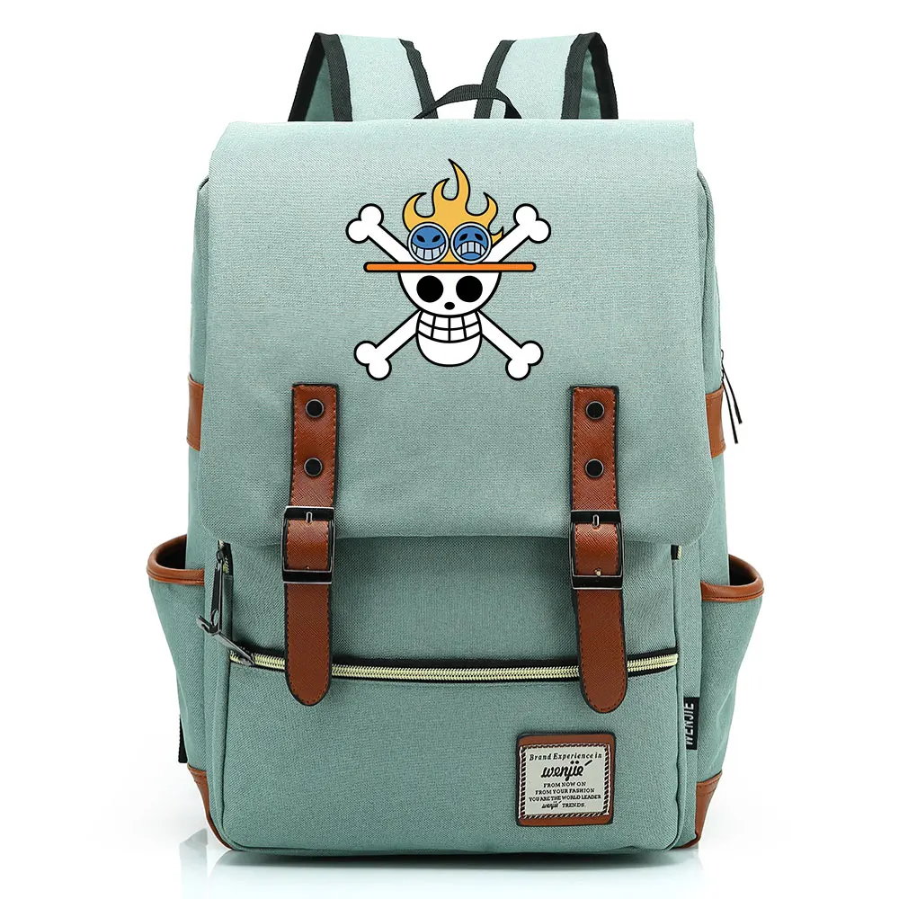 

One Piece Skull Luffy Printed Boy Girl Kids Student School Book Bags Teenagers Canvas Women Bagpack Men Laptop Travel Backpack