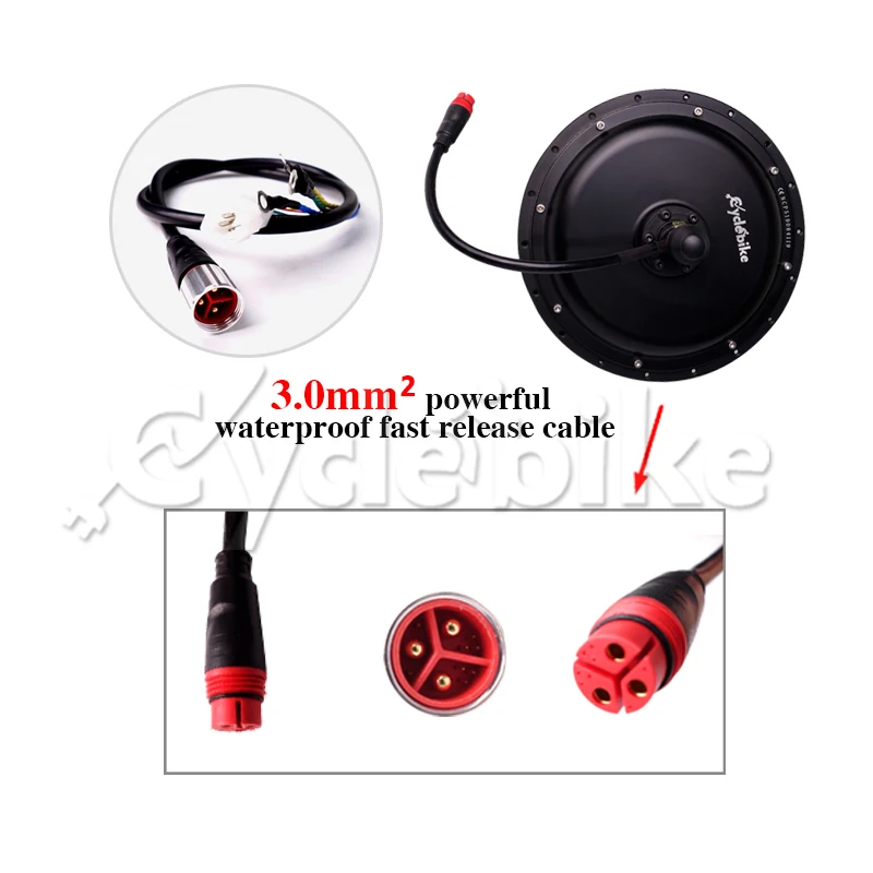 Набор для электровелосипеда высокой мощности 135 мм 52 в 2000 Вт осветительный