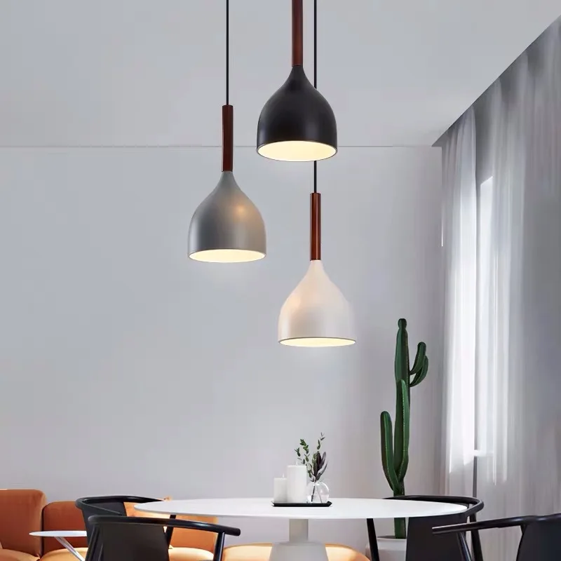 Современный светодиодный подвесной светильник в скандинавском стиле простой