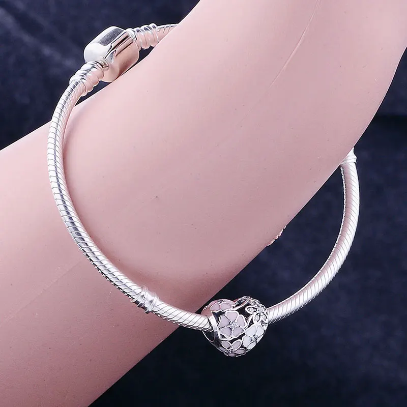 Розовый эмалированный цветок вишневого цвета бусина подходит для оригинального