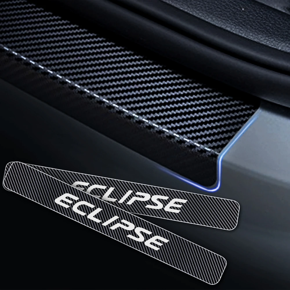 

Защитная Накладка на порог автомобиля для Mitsubishi Eclips 4D, Виниловая наклейка из углеродного волокна, защитная накладка на пороги, 4 шт., автомобильные аксессуары