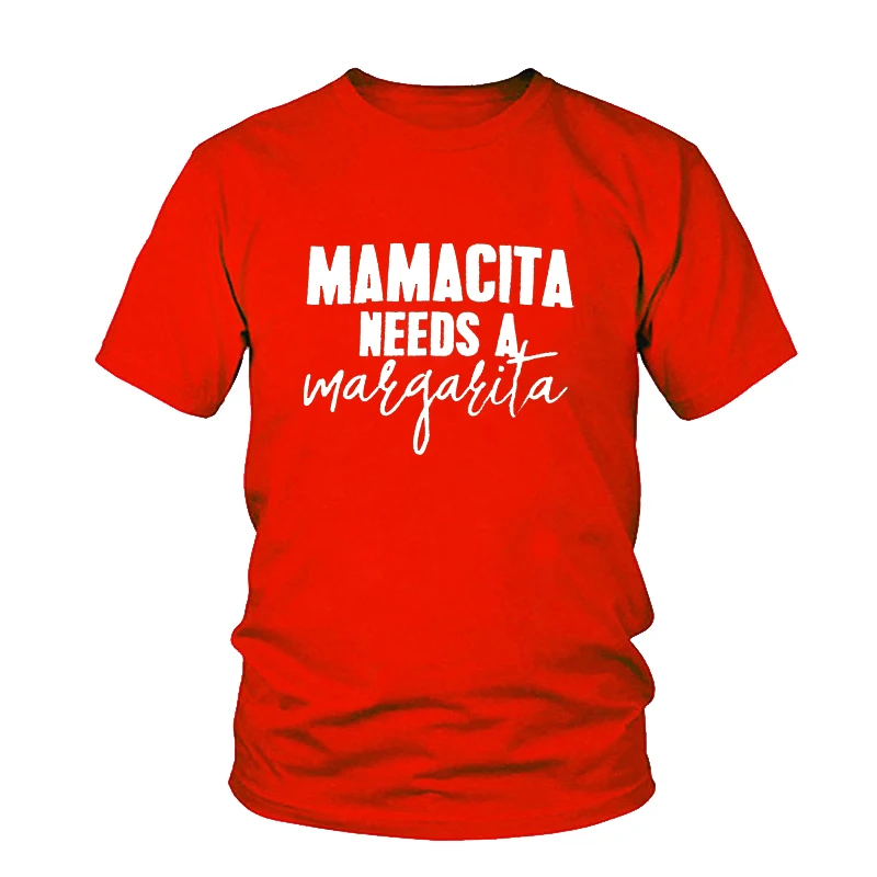 МАМАСИТА нуждается в стаканы под Маргариту черный рубашка Женская Забавный