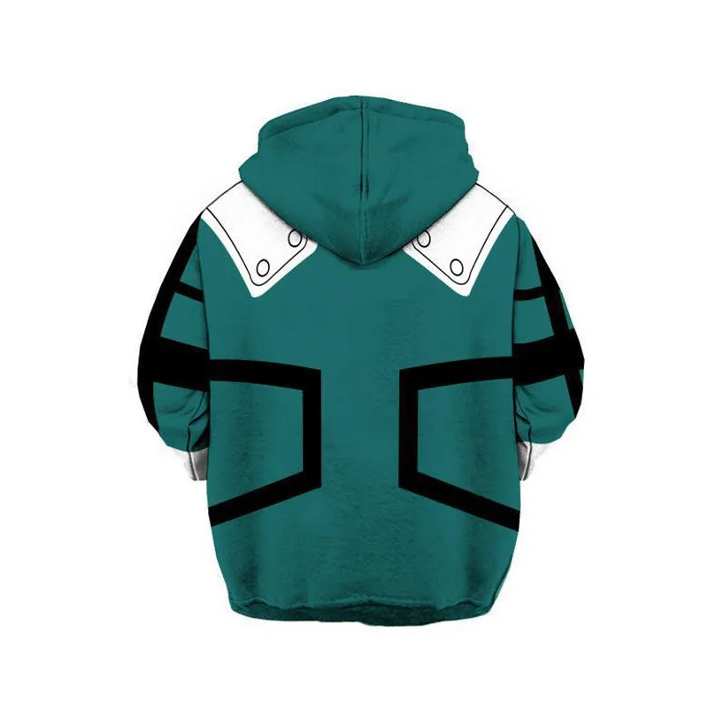 Новинка толстовка с капюшоном для косплея мидория изюку из аниме Моя геройская