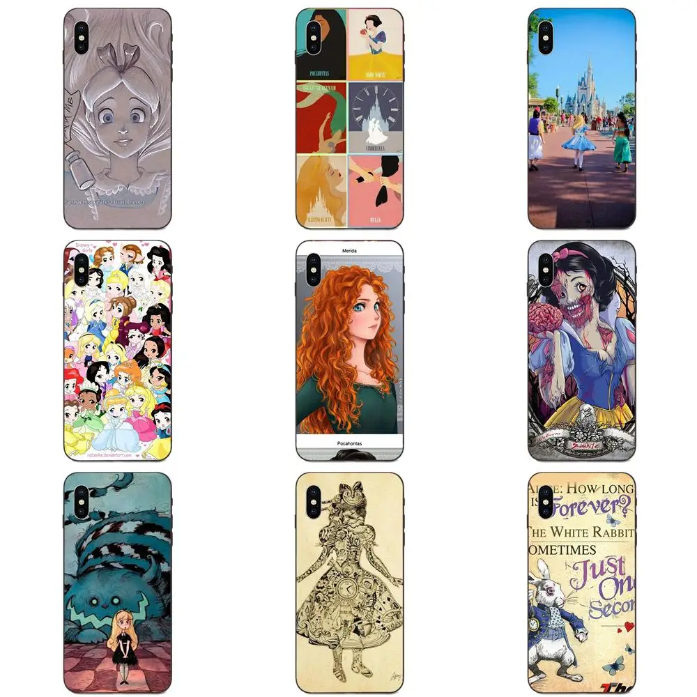Алиса в стране чудес Ариэль Золушка для Galaxy A3 A5 A6 A6s A7 A8 A9 A10 A20E A30 A40 A50 A60 A70 A80 A90 Plus