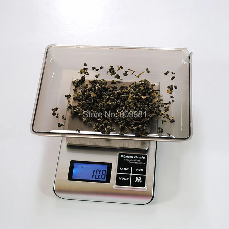 

3000g 0.1g Digital LCD Jewelry Scale 3KG 0.1 Electronic Kitchen Food Diet Scales Stainless Steel Gram Bench Weighing Balance