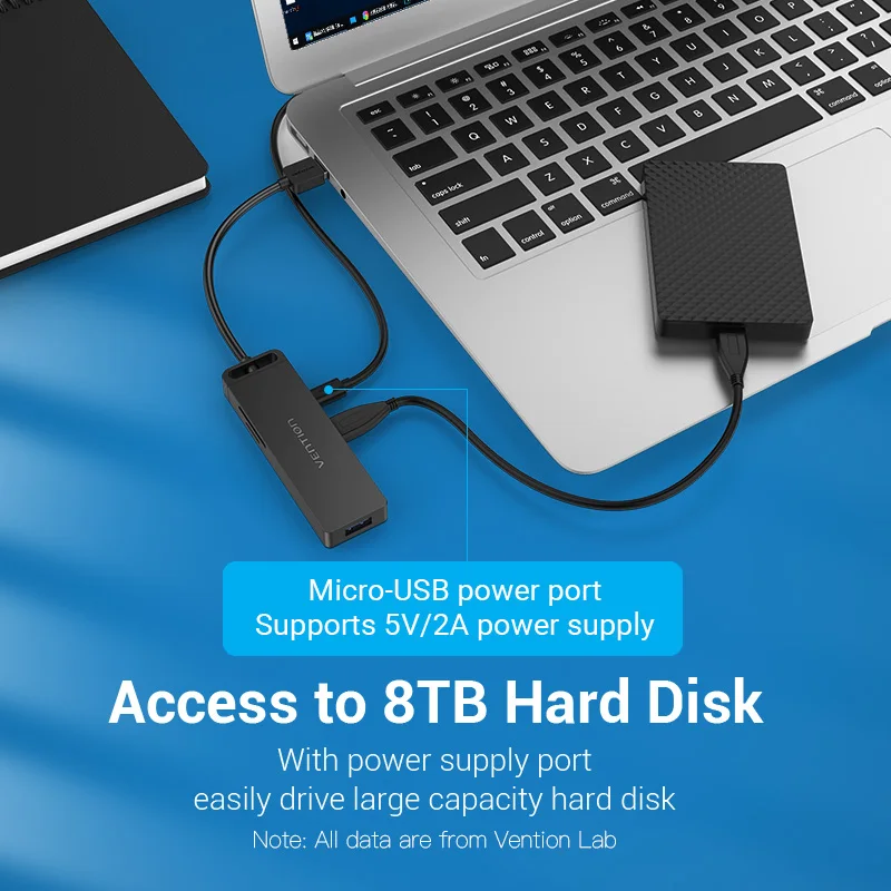 Vention usb-хаб адаптер USB 3 0 разветвитель портов высокоскоростной OTG для ноутбука