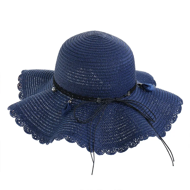

Summer Wide Brim Sun Hat Women Straw Hat Cap Outdoor Holiday Lady Beach Casual Floral Hat