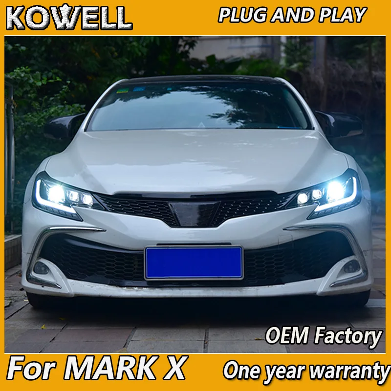 Стайлинг автомобиля KOWELL передняя фара для Toyota Mark X передсветильник s 2013 2017 Reiz