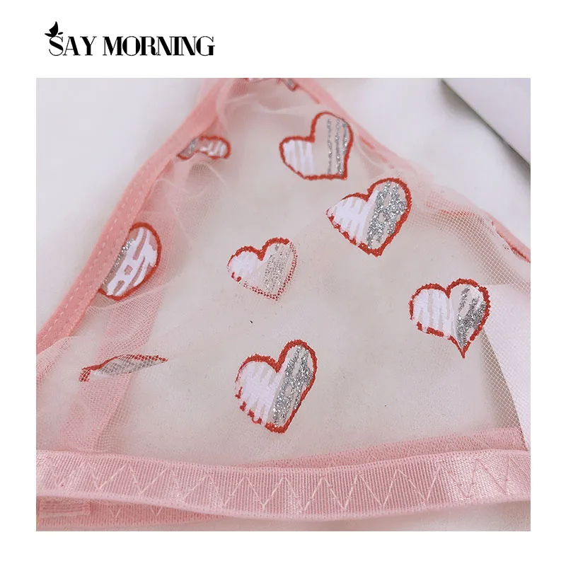 Женский кружевной комплект нижнего белья SAY MORNING тонкие прозрачные