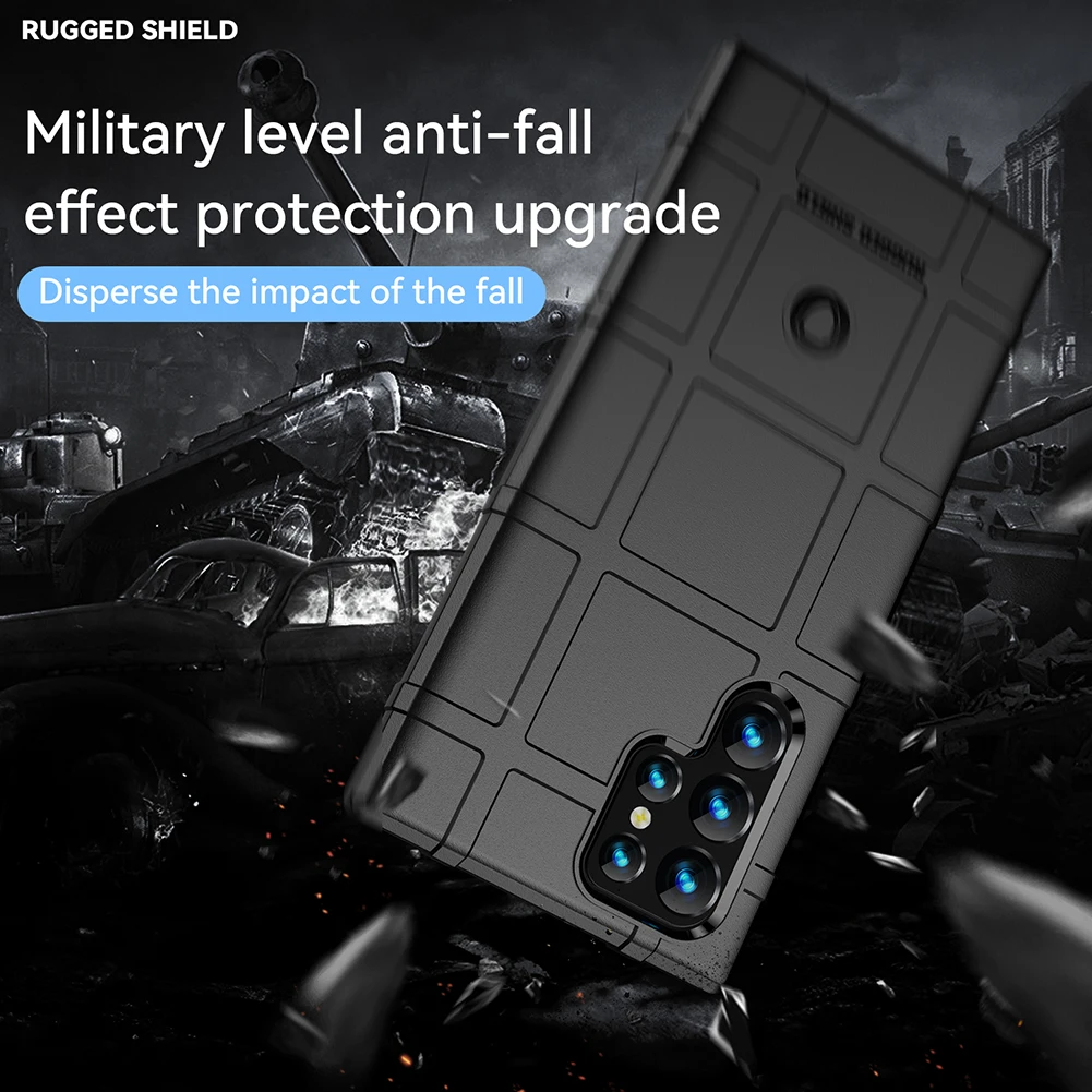 Чехол для Galaxy S22 прочный защитный противоударный мягкий чехол из ТПУ Samsung Plus Ultra