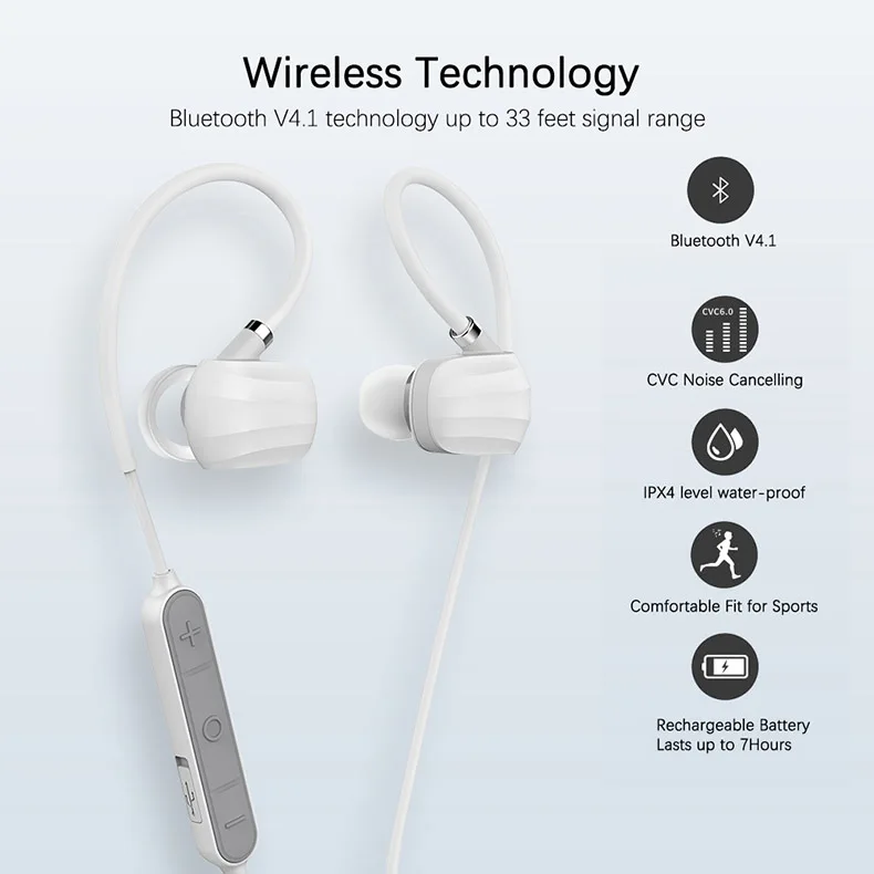 Беспроводные Bluetooth наушники GGMM 2 шт./лот спортивные наушники-вкладыши IPX4