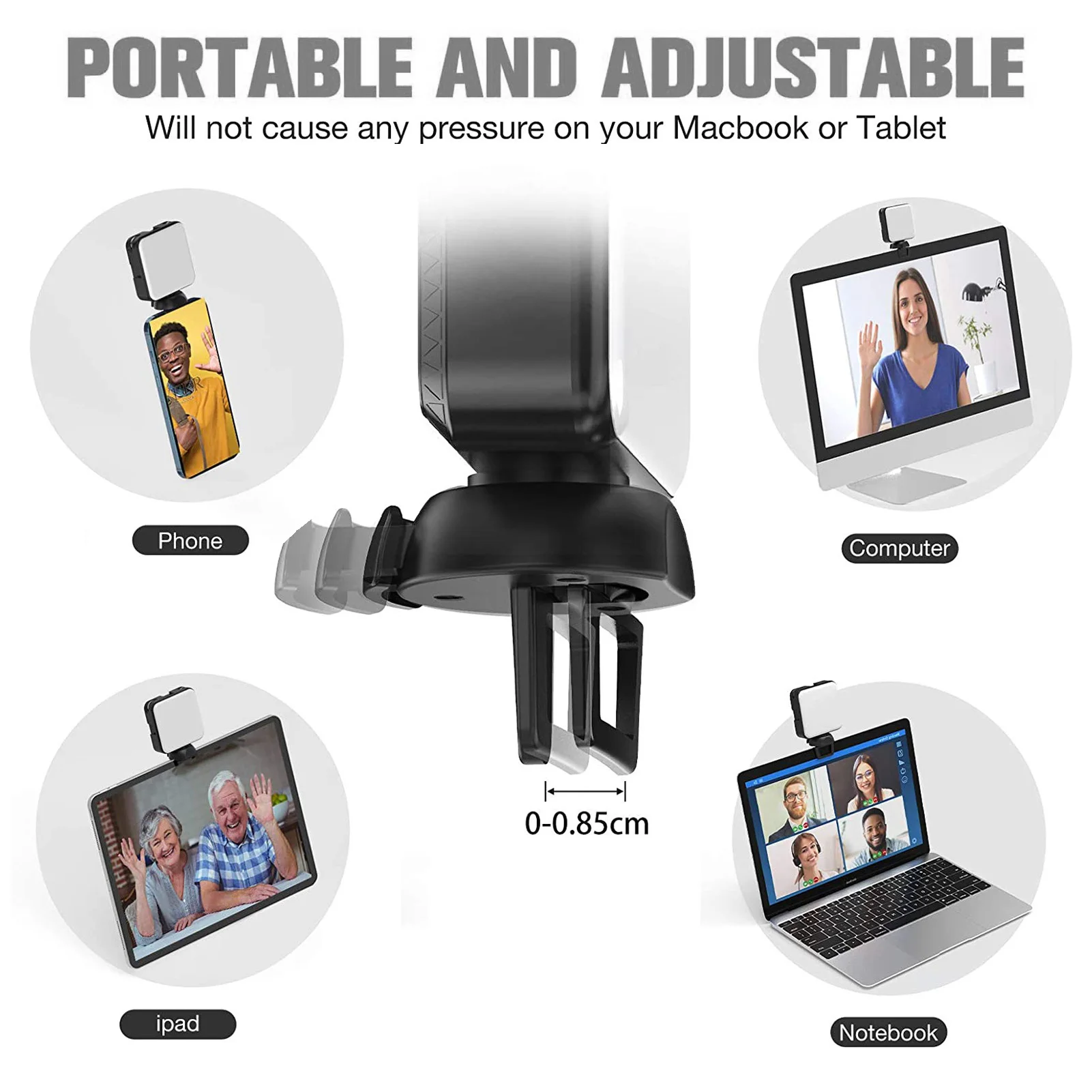 

NEW Usb C Video Conference Fill Light Adjustable Portable LED Lamp Mobile Phone Camera Computer Live Broadcast Photography Light