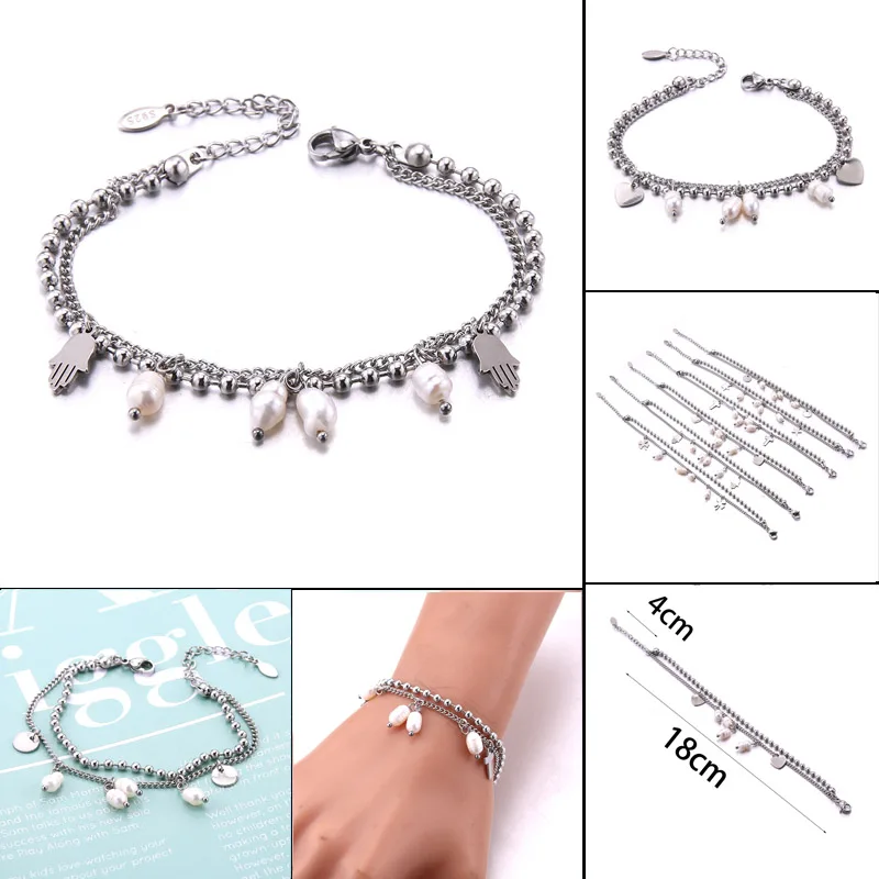 Дропшиппинг браслеты из нержавеющей стали для женщин искусственное дерево