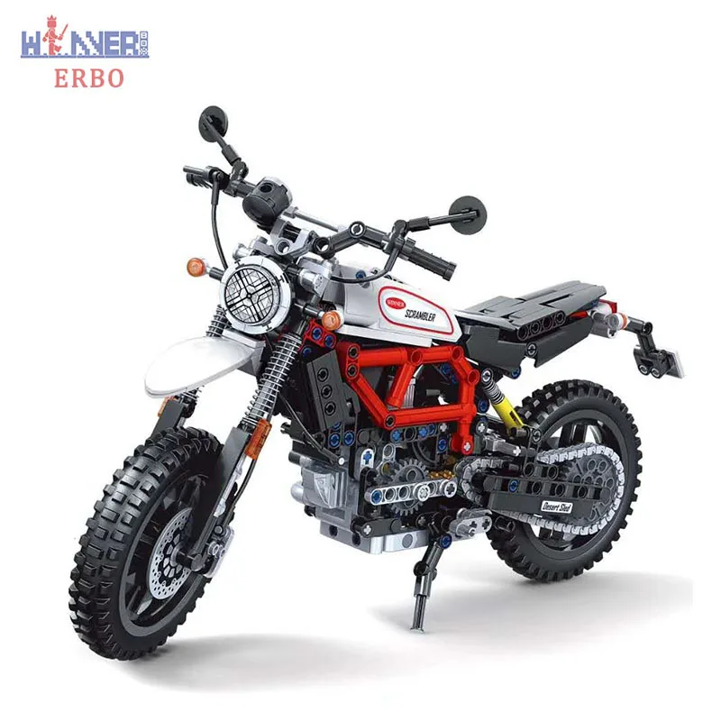 ERBO 611 948 шт. 1:6 Конструкторы для альпинизма мотоцикл техника модель игрушек