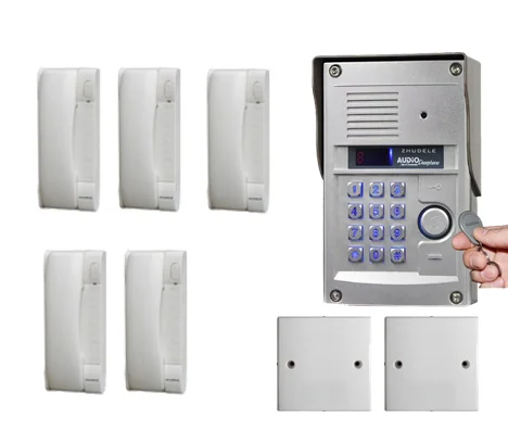 ZHUDELE высокое качество 5-домофон для квартиры системы домашней безопасности аудио