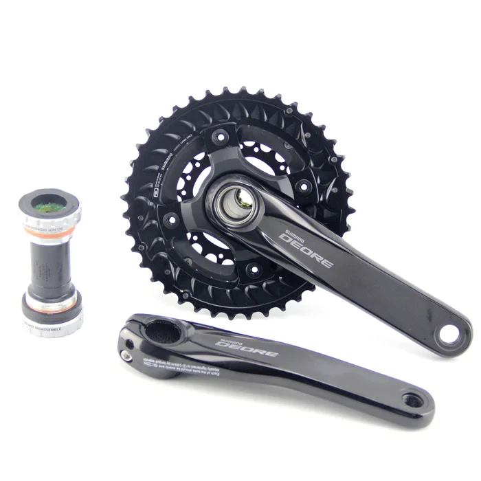 SHIMANO DEORE FC M6000 HOLLOWTECH II диаметра окружности болтов(M6000 2x10 3x10-Speed BB52 40-30-22T 28-38T 26-36T 170 мм 175 мм M610 диаметра окружности болтов