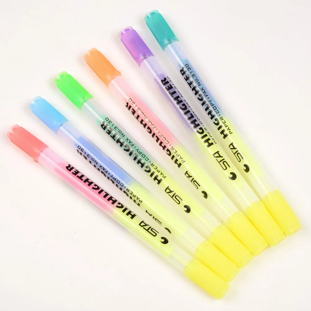 6 шт./лот двухсторонние маркеры 1-4 мм маркер для чтения Двойные наконечники