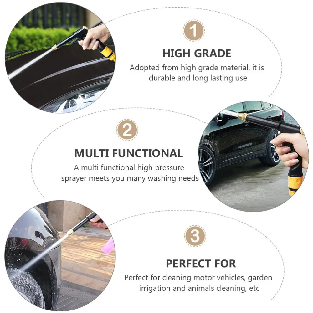 

1 Set High Pressure Car Auto Power Washer Spray Tool Car Sprayer Sprinkler Tool