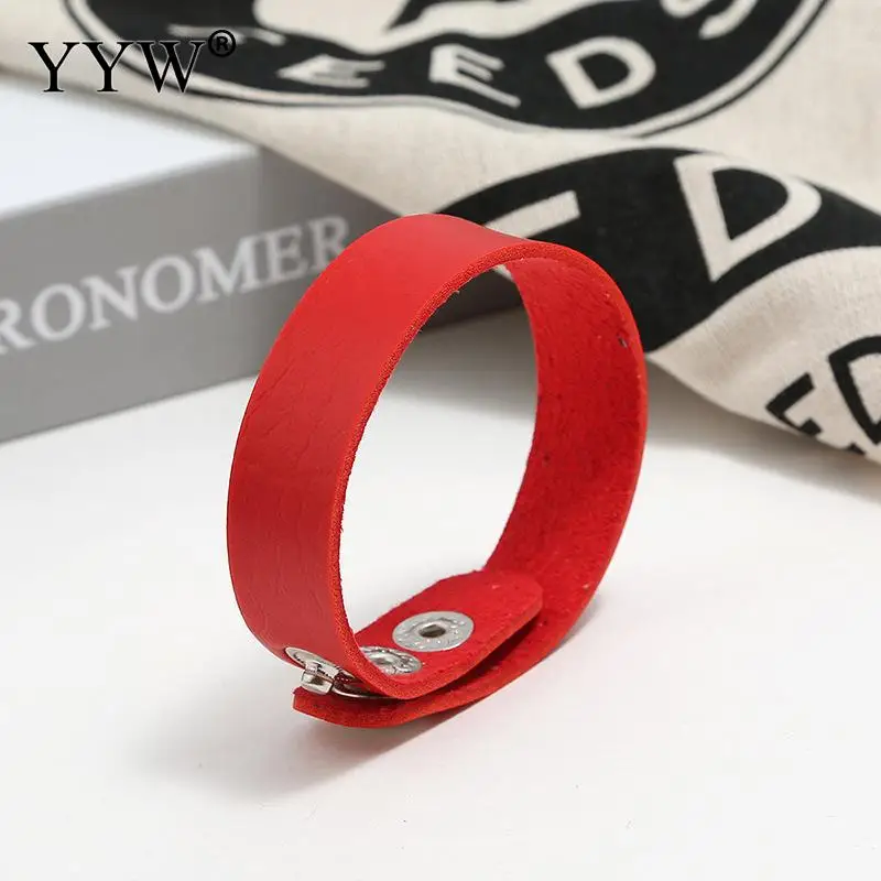 Newest Design Colorful Genuine Leather Charms Bracelet Simple Blank Amazing Width & Bangle Women Jewelry | Украшения и